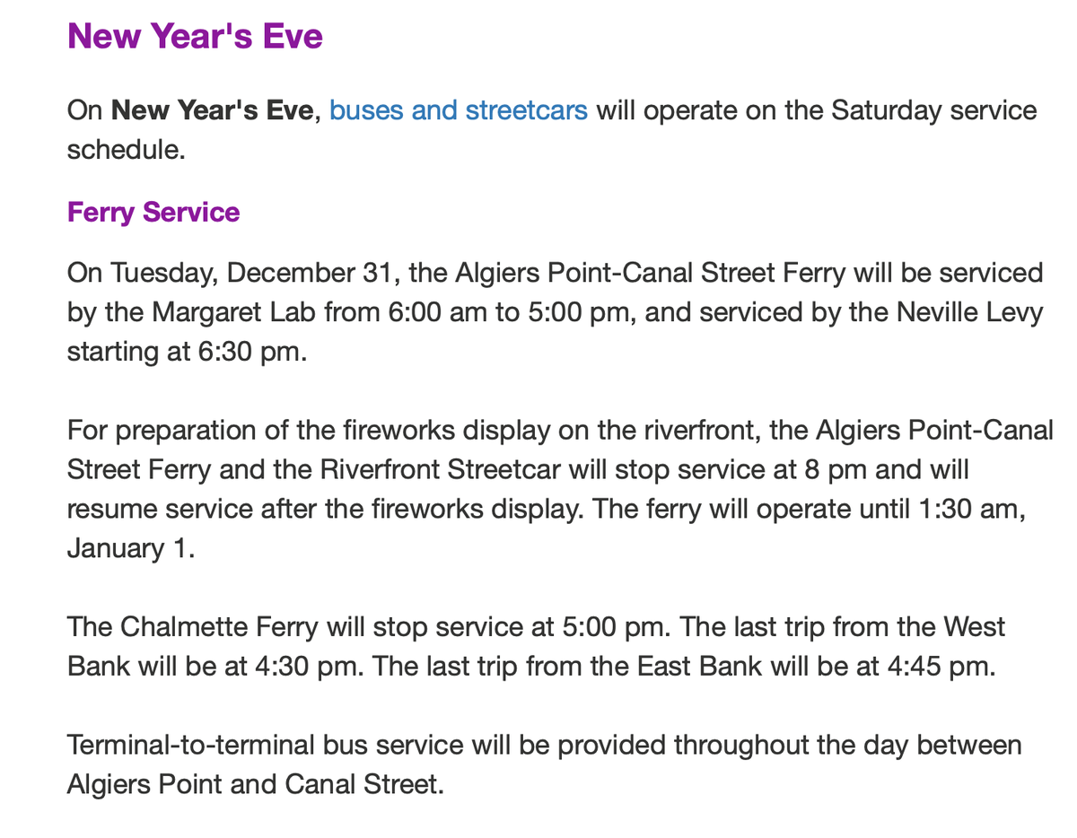 algierspointAPA's tweet photo. Happy New Years! What better reason to celebrate 2020 than TWO ferries in service on New Years Eve?! Tell your East Bank friends to join us for a great night of fireworks with the best view in the city! https://t.co/tqRbQkWegY