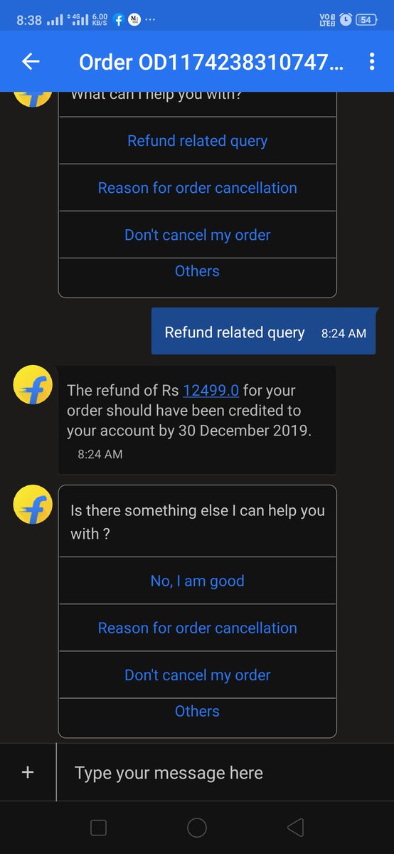 Flipkartsupport On Twitter We Understand Your Concern The Amount Has Been Refunded To The Gift Card Section Of Your Flipkart Wallet On December 30 2019 You Can Check The Balance And Validity