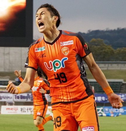 レノファ山口2019オーセンティックユニフォーム 背番号49 菊池流帆 XO