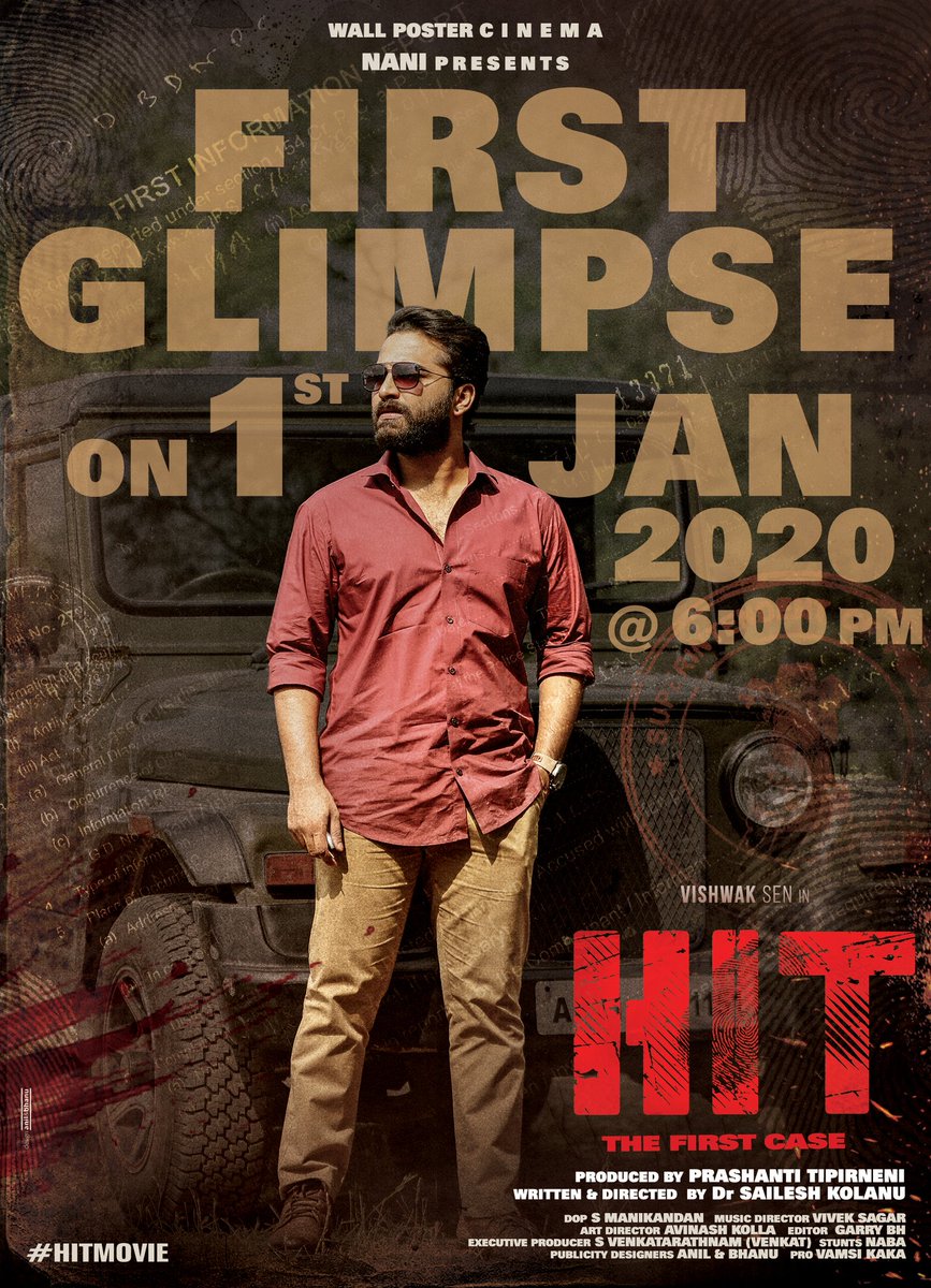 Wall Poster Cinema (@walpostercinema) on Twitter photo Catch Vikram Rudraraju in action in 'The First Glimpse of #HIT' at 6 PM on the New HIT Year eve. #HITMovie
#VishwakSen <a href="/iRuhaniSharma/">Ruhani Sharma</a> @PrashantiTipirn <a href="/NameisNani/">Nani</a> <a href="/KolanuSailesh/">Sailesh Kolanu</a> Catch Vikram Rudraraju in action in 'The First Glimpse of #HIT' at 6 PM on the New HIT Year eve. #HITMovie
#VishwakSen <a href="/iRuhaniSharma/">Ruhani Sharma</a> @PrashantiTipirn <a href="/NameisNani/">Nani</a> <a href="/KolanuSailesh/">Sailesh Kolanu</a>
