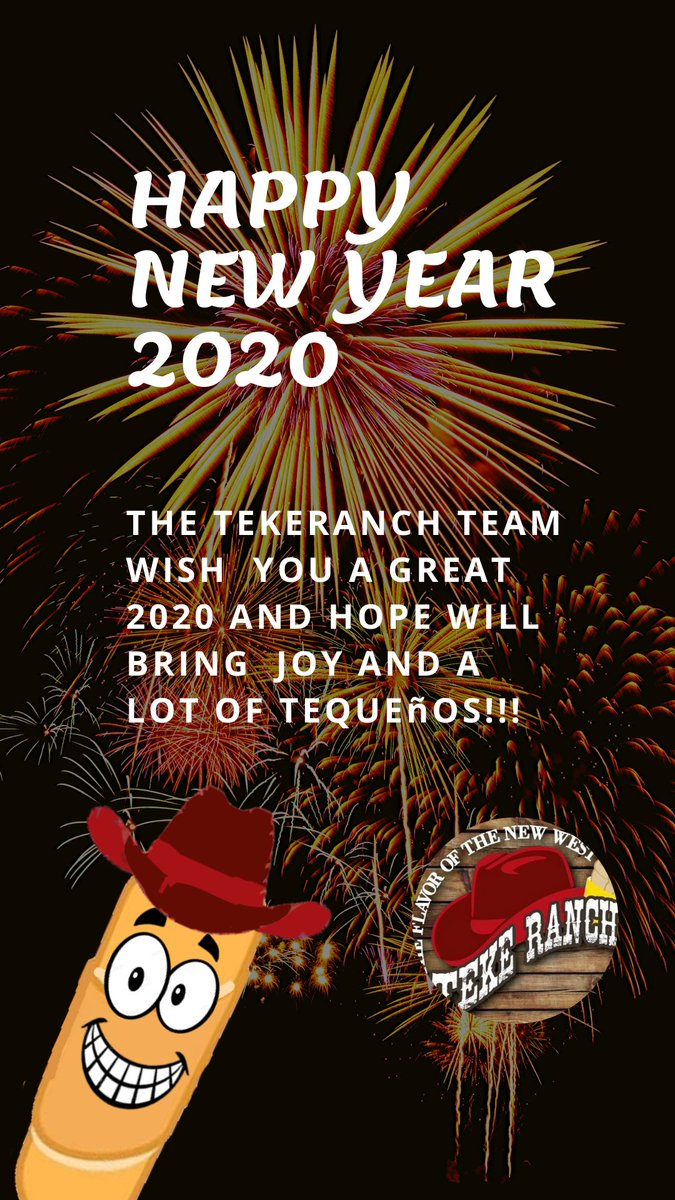 TekeRanch_Off's tweet photo. THE TEKERANCH TEAM WISH  YOU A GREAT 2020 AND HOPE THAT BRING  JOY AND A LOT OF TEQUEñOS!!!  :) TekeRanch  #tekelovers #tekeloveryyc #yycsnacks #yyceats #yycfoodlovers #yycfoodies #yyclatinfood #foodiesofinstagram #cheeselovers #madeinalberta #calgary #yycfoodies https://t.co/N1FBWFpEeD
