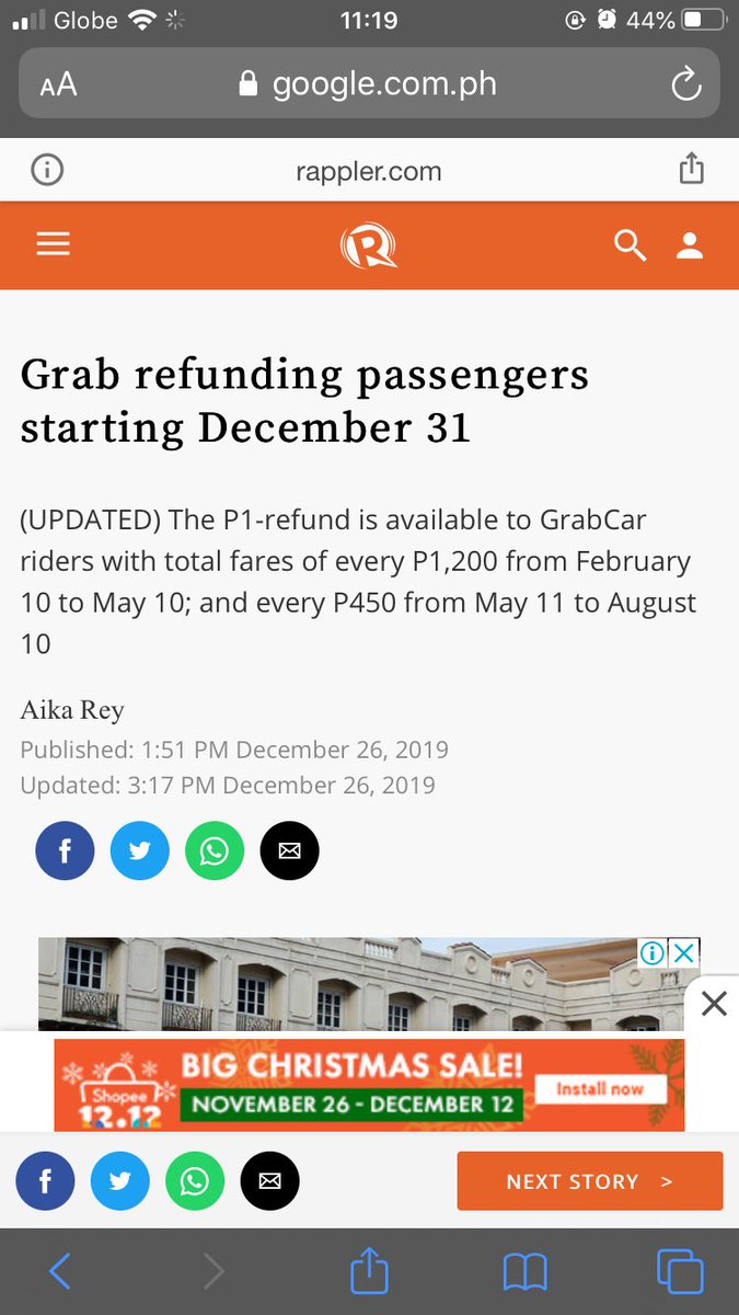 mkngl's tweet photo. Wow @grabph

Konting proportion calculation tayo...
P1 for every P1,200 fare : P30 for P36,000 fare

So binalik mo ang 30pesos from the 36,000 that I have accumulated as fare.

🙏🏾🙏🏾🙏🏾 #BringUberBack @LTFRB https://t.co/xAH7NnzvOm