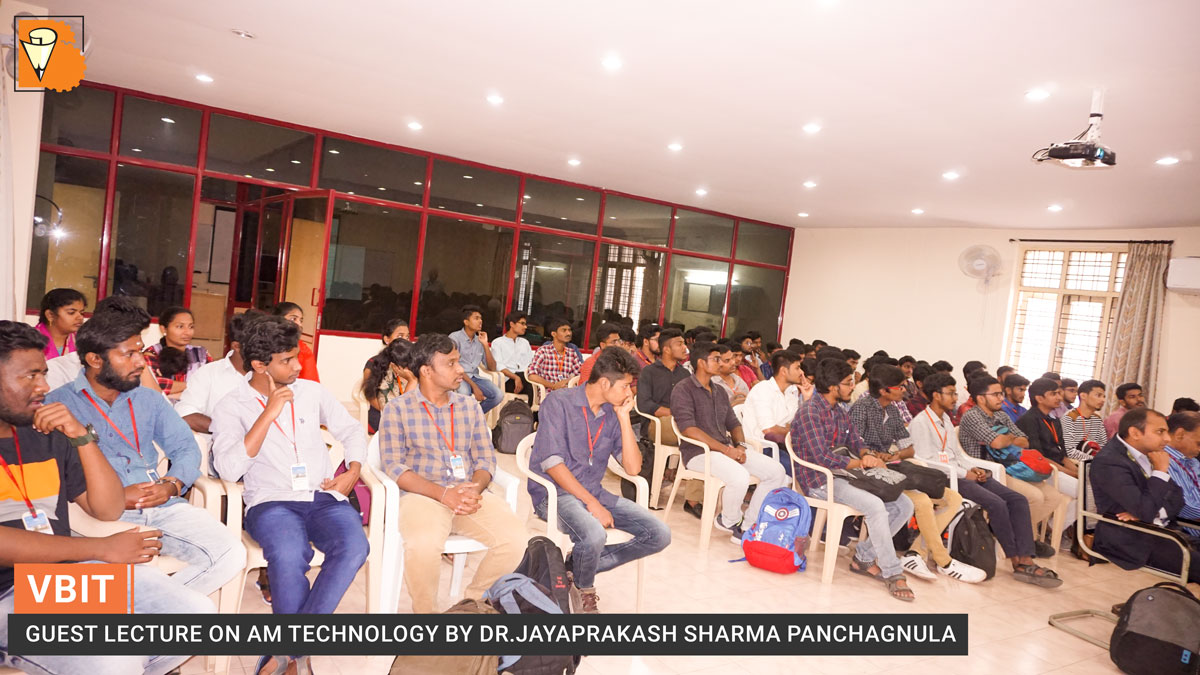 VBITHYD's tweet photo. Students bestowed with in-depth subject knowledge &amp; latest technical updates in a guest lecture on AM Technology by Dr.Jayaprakash Sharma Panchagnula, Assistant Professor, SRM university
#GuestLecture #VBIT #AMTechnology #VignanaBharathiInstituteofTechnology @SRMUNIVERSITY1 https://t.co/Bwpdw2oSS9