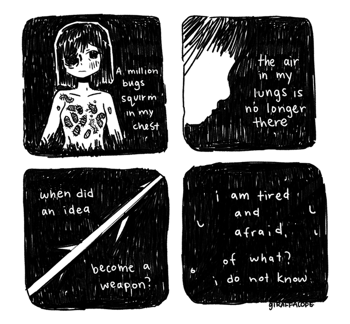 was feeling anxious so vent comic ig 