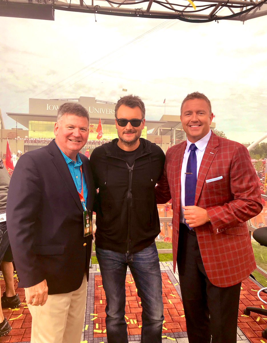 raycoletv's tweet image. From the first-ever @CollegeGameDay in Ames last September...

* @ISUAthletics’ fearless leader,@IASTATEAD 
*the talented @MariaTaylor &amp;amp; Tom Rinaldi 
*”guest picker” @ericchurch 
* @DesmondHoward, @ReceDavis, Lee Corso &amp;amp; @KirkHerbstreit - - what a team!

#PeopleWhoMadeMy2019