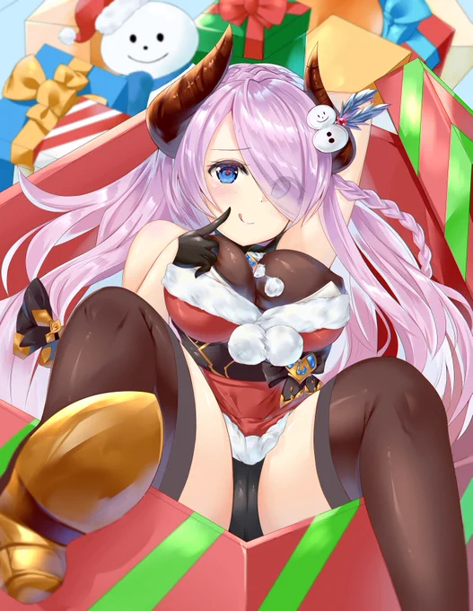 クリスマスナルメア描きました!#グラブル 
