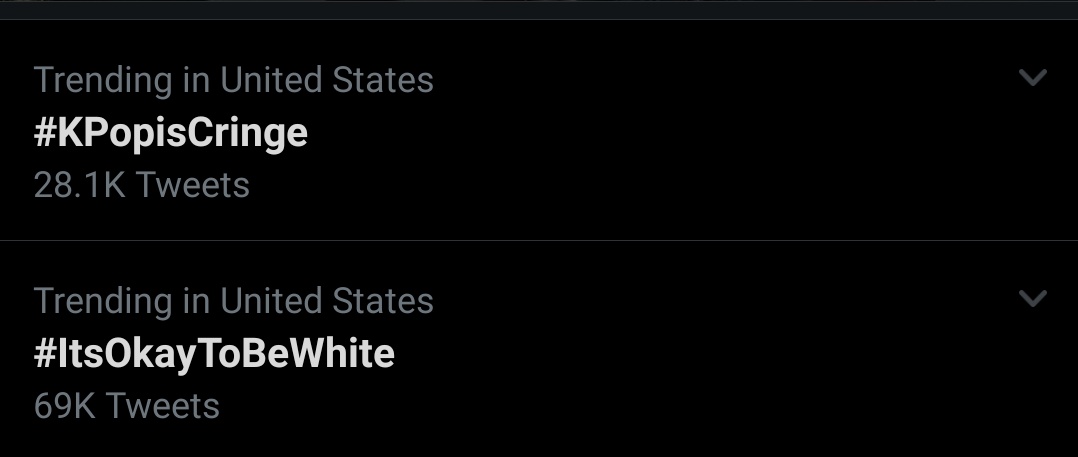daltontl6's tweet photo. This is America, criticism and white supremacism. #KPopiscringe #ItsOkayToBewhite https://t.co/ouHxWYDz9u