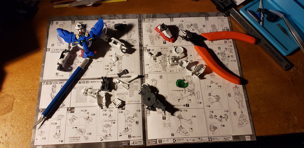 rogerwaggener's tweet photo. It's hobby time! 
Master Grade 
Gundam Exia https://t.co/WcQOYEAgin
