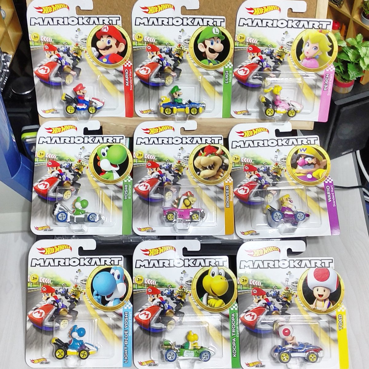 you_kun_jp's tweet photo. #ホットウィール の #マリオカート です。
 #マテル #マリオ #ルイージ #ピーチ #ヨッシー #クッパ #ワリオ #ライトブルーヨッシー #ノコノコ #キノピオ #ニンテンドー #mattel #hotwheels #mariokart #mario #luigi #peach #yoshi #bowser #wario #lightblueyoshi #koopatroopa #toad #nintendo https://t.co/I4n6DrmpR8