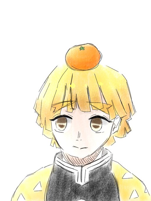 まーめ‼️さんがTwitterに投稿した我妻善逸(鬼滅の刃)のイラスト。