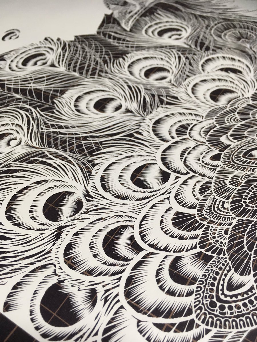 2019年を作品だけで振り返って見ます。⑬
#2019を振り返る 
#切り絵 