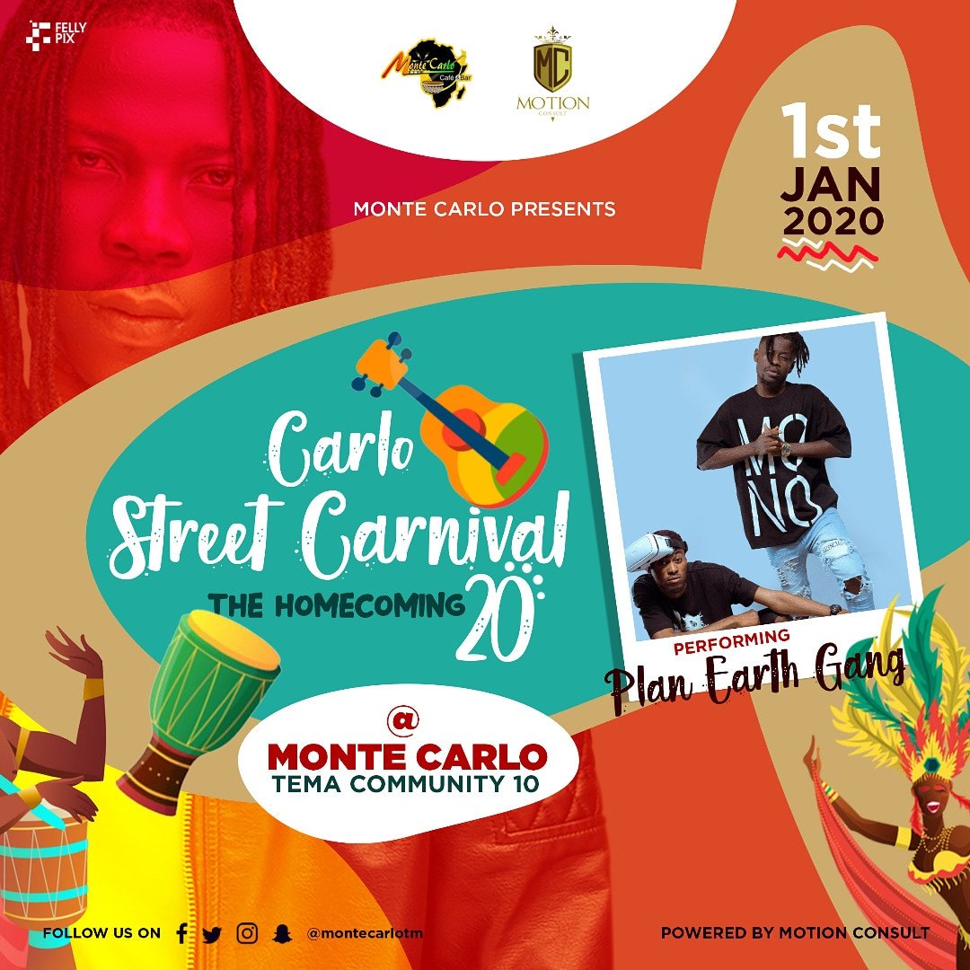 planearthgroup's tweet image. So #TEAMPEG will repppin live tomorrow night inside @montecarlo Tema community 10,its the homecoming street carnival with @stonebwoyb Bhimnation president 🔥🔥... Make sure you come thru.. @MrHaglah @andydosty @ReggieRockstone @Quamina_Mp