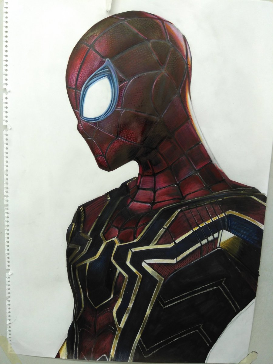 「模写 アイアンスパイダー」
久々にのせる模写作品です。2019年最後の作品になります。
#スパイダーマン 