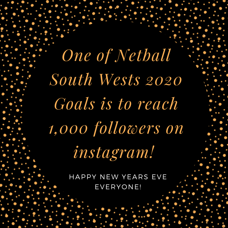 Happy New years Eve from NSW ⭐! Our goal is to reach 1,000 Instagram followers 🙏. Help us by sharing and tagging your friends in this post! #Netballsw #NEtball #Netballfamily #newyeargoals #2020 #1,000followers