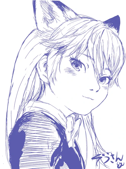 #けものフレンズ 
過去絵
リアルタッチ❣️ 