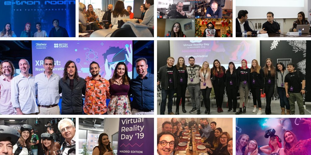 veronica_IamVR's tweet photo. Me despido de un 2019 en el que he podido participar en el #XRFest de narrativas, viajado a Coruña con @corunadixital para hablar sobre #XR, o a Valencia para organizar el Showroom xR en @digital_jove.  Empecé en @InnovacionAv y guinda final con el #VRDayMadrid. 2020 here we go🥳 https://t.co/QrWUZDY85i