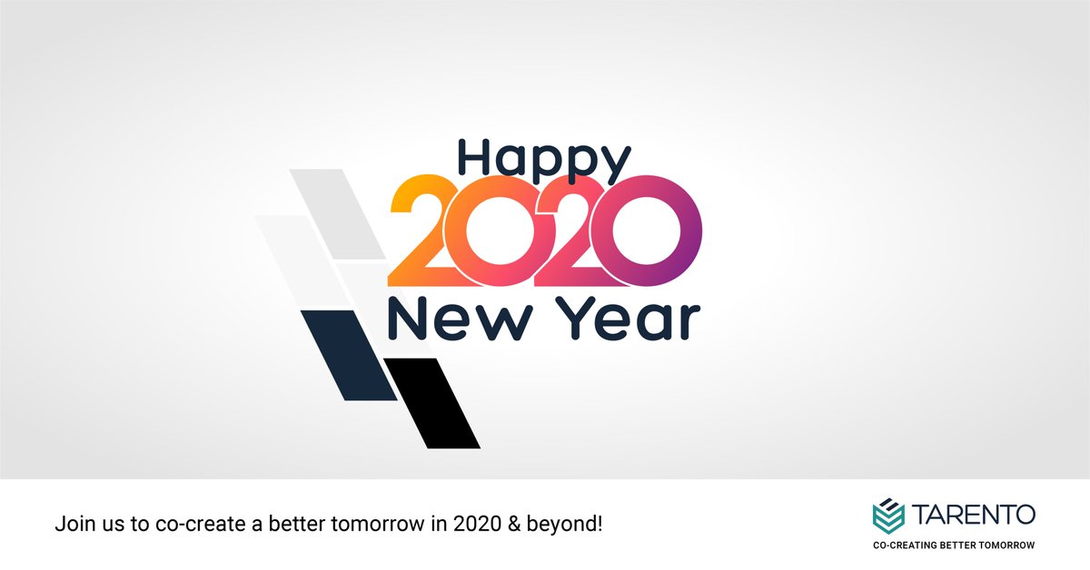 tarentogroup's tweet photo. Counting you in our journey to co-create a #BetterTomorrow in 2020 &amp; beyond!

#TarentoGroup wishes everyone a #HappyNewYear!

#Tarento #DataDigitalAndBeyond #HappyNewYear2020 https://t.co/8TBZ5kTSet