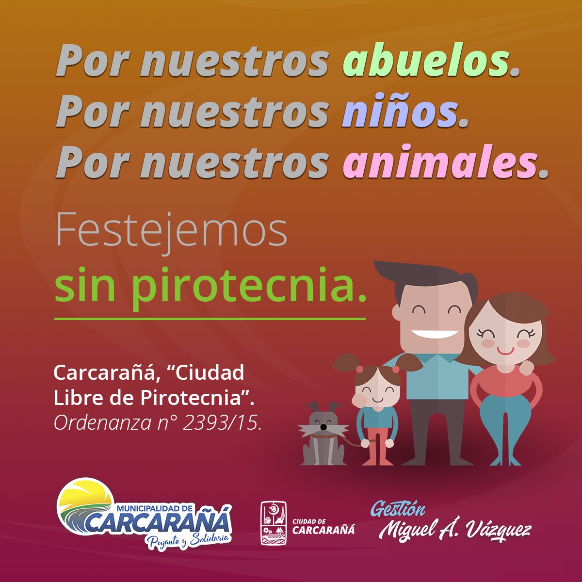 municarca's tweet photo. #AñoNuevo #SinPirotecnia #PirotecniaCero https://t.co/hiiG0fn6QP