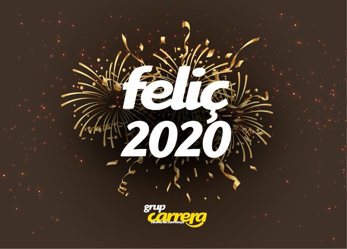 grup_carrera's tweet photo. 🎊 FELIÇ ANY 2020 🎊 

Grup Carrera et desitja molt bon any nou ple de felicitat, propòsits i molt d'amor ❤️

Porteu-vos bé l'ultim dia de l'any 😇

🎇🎆🎇🎆🎇🎆🎇🎆 https://t.co/3B7hHnsqlR