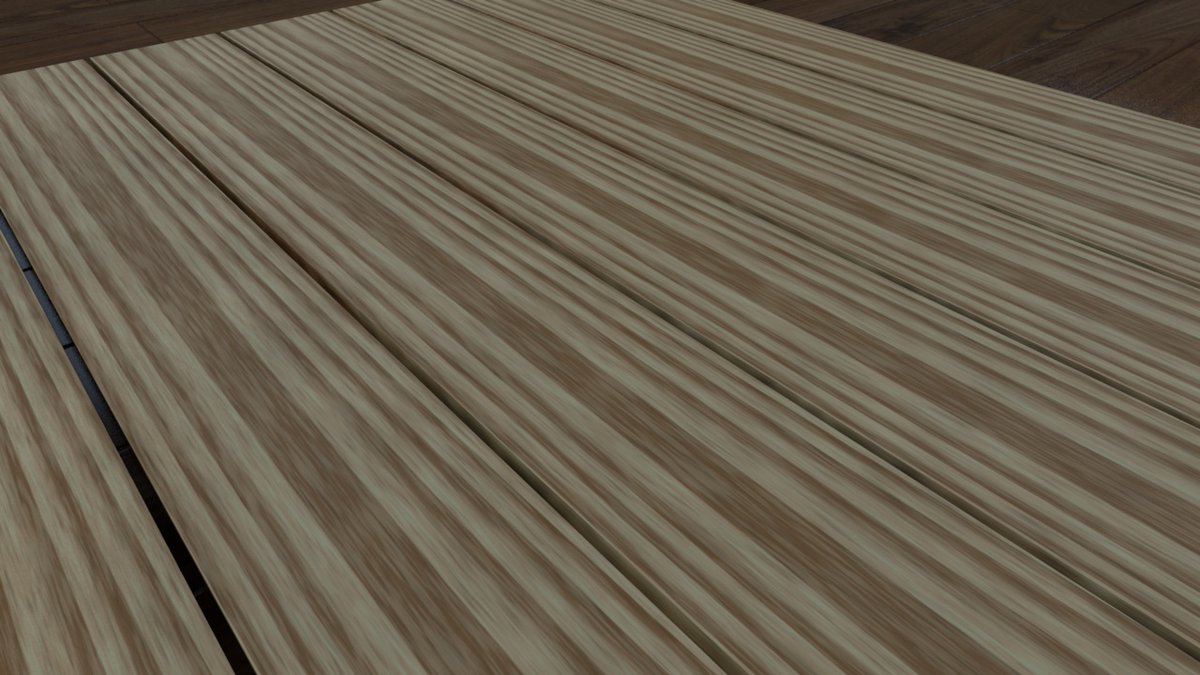 町田賢俊 Kenshun Machida Twitterissa 木材 1 無塗装 2 浸透性塗料塗布 白 3 浸透性塗料塗布 白 のうえ 2回拭取り 4 浸透性塗料塗布 白 のうえ エイジング加工 みたいな木材のシェーダの設定が少しできてきた気がするような Cinema4d C4d