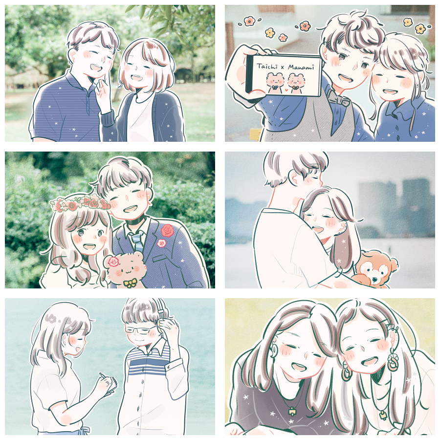 ラブグラフで担当させて頂いた作品!
ご指名ありがとうございました～!

いつも楽しく描かせて頂いています✨

現在はスケジュール調整中のため、
春頃に指名再開を予定しています? 
