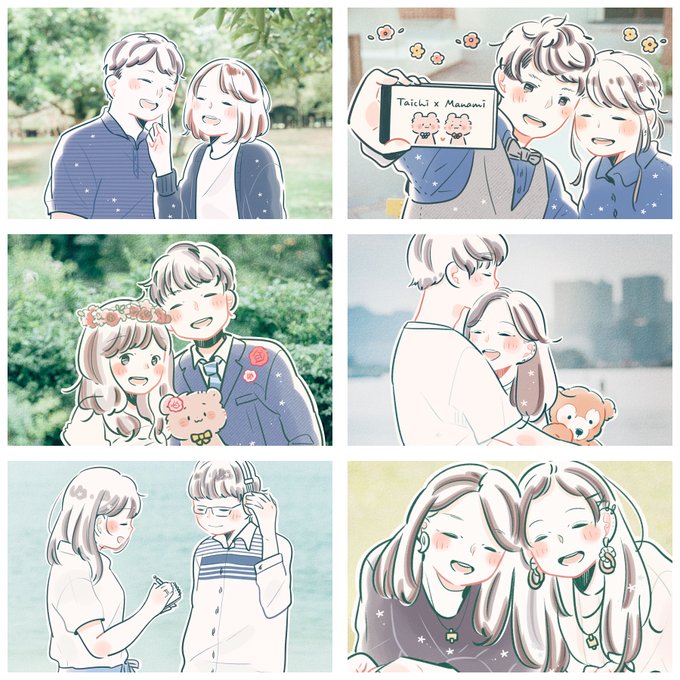 ラブグラフで担当させて頂いた作品!
ご指名ありがとうございました～!

いつも楽しく描かせて頂いています✨

現在はスケジュール調整中のため、
春頃に指名再開を予定しています? 