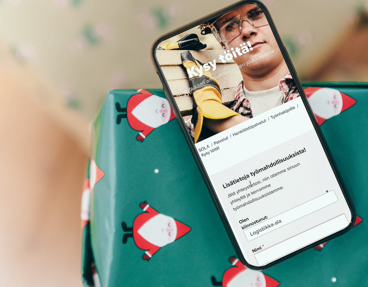 Jos joulupukin paketista ei toiveista huolimatta löytynyt uutta työpaikkaa, on aika ottaa homma omiin käsiin. Uusi vuosi ja uusi työpaikka ja suuntaa osoitteeseen: solhenkilostopalvelut.fi ja katso avoimet paikkamme!
Hyvää ja onnekasta uutta vuotta!
#uusivuosi #työ #ura
