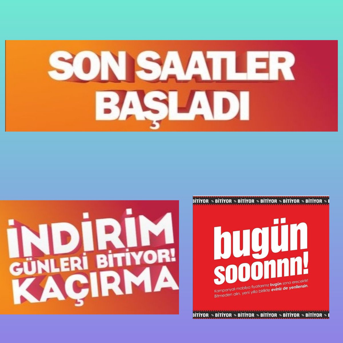 Yıl sonu kampanyamızın bitişine son gün 🎀
Evinizi yenilemek için 2019 fırsatlarını kaçırmayın ✨
.
 2019 fiyatları ile hemen alın 2020 de ödemeye başlayın. 😊
.
Her bütçeye uygun mobilya sadece  Aksu İstikbal'de .

#aksuhome
#istikbal
#beylikdüzü
#aksuçarşı
#evmodası