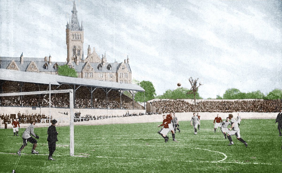 StadiumPortrait's tweet photo. Today’s research is based around the #tlfc v #qpfc at the temporary stadium within the grounds of #glasgowuniversity at #Kelvingrove #Glasgow
Etched in yellow is the site of the temp stadium confirmed by @gedboy58 from his #playedinglasgow book cover. Buzzin https://t.co/tPdBNYOqQc