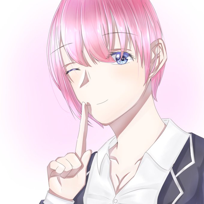 みゅーちゃまさんがTwitterに投稿した中野一花(五等分の花嫁)のイラスト。