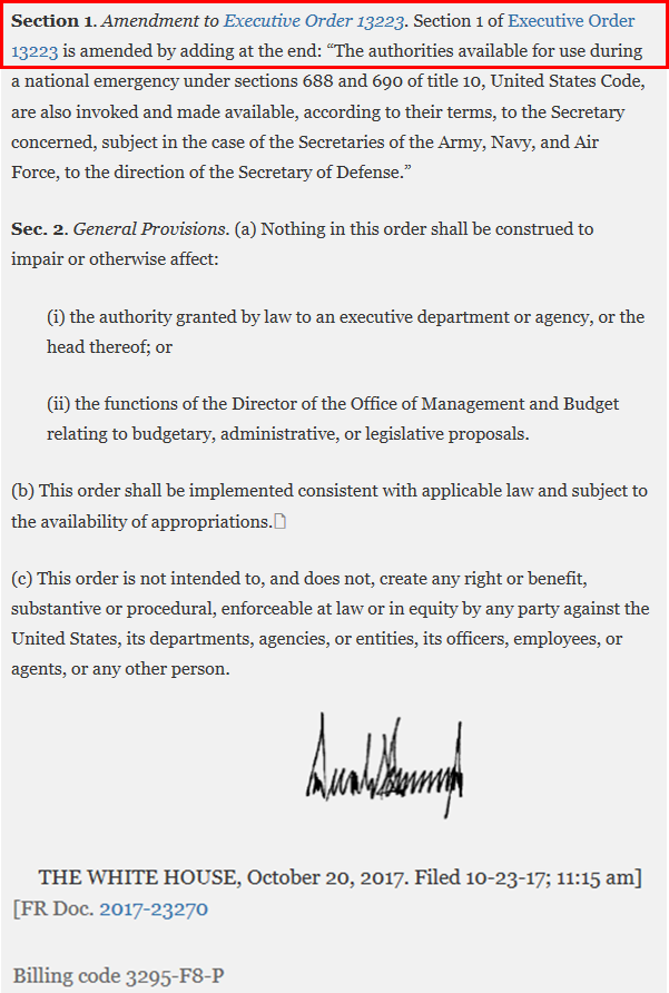 Part of the reason I spent the day posting  @realDonaldTrump EOs. https://twitter.com/JackalsLast/status/1211887819293110272