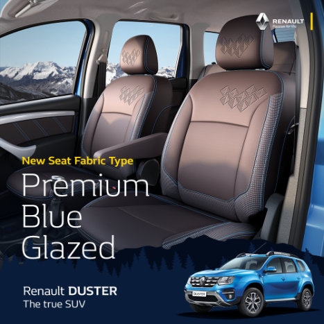 RenaultIndia's tweet photo. The premium blue glazed seats in the #RenaultDUSTER lend a classy touch, and are stylishly accentuated by the dual tone centre fascia with a soft touch dashboard and door trims. Talk about suave inside out. #NowEvenBOLDER
Know more: https://t.co/WejfY12yuq https://t.co/aYWCARIir0