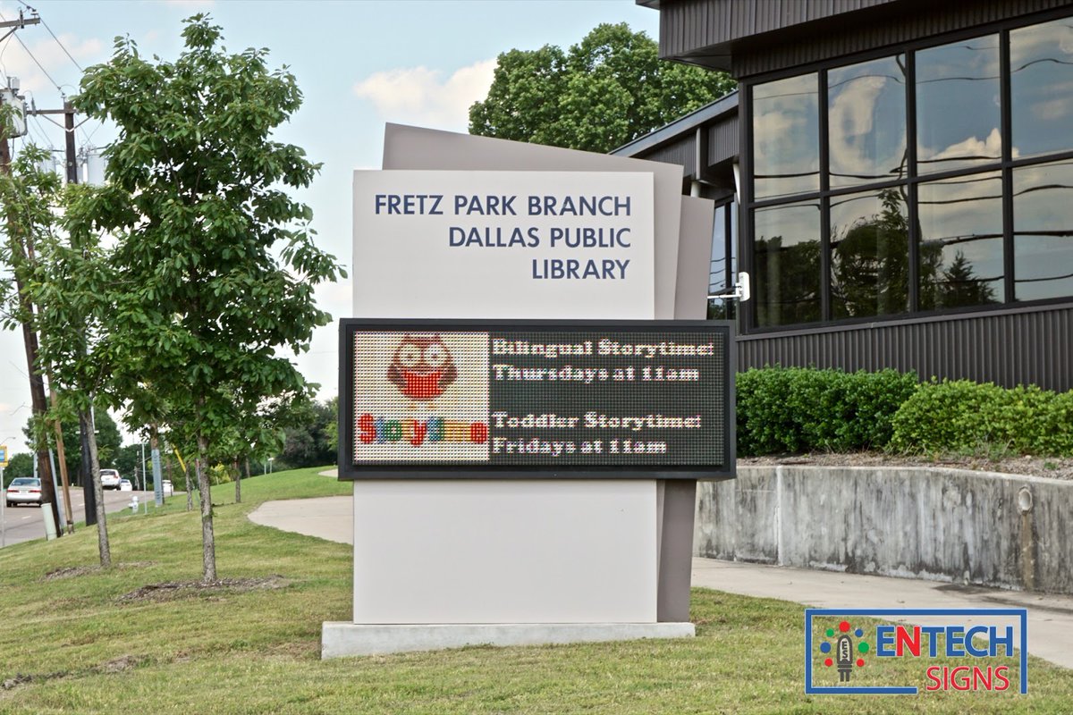 ENTECHSIGNS's tweet image. LED Signs for Libraries Promote Workshops, Clubs, Special Events, Reading Times and More!

#ledcolors #signagedesign #outdooradvertising #led #digitalsignage #advertise #digitalmarketing #dfw #ledmarquee #ledsign #library #government #municipalities