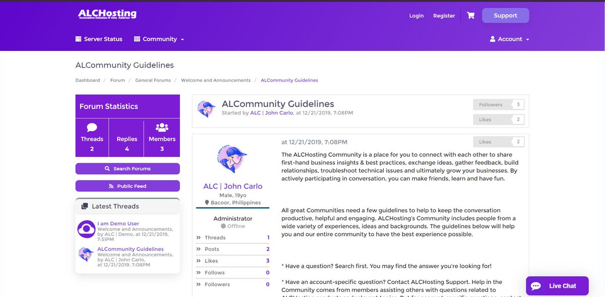alchosting's tweet photo. ALCHostingNET + Community Forum <3
Join now in our Community Forum with your existing ALCHosting Account:
https://t.co/sDTiRfTHOV
#ALCHostingNET #ALCommunity #ALCHosting https://t.co/D3sYzqfEtf
