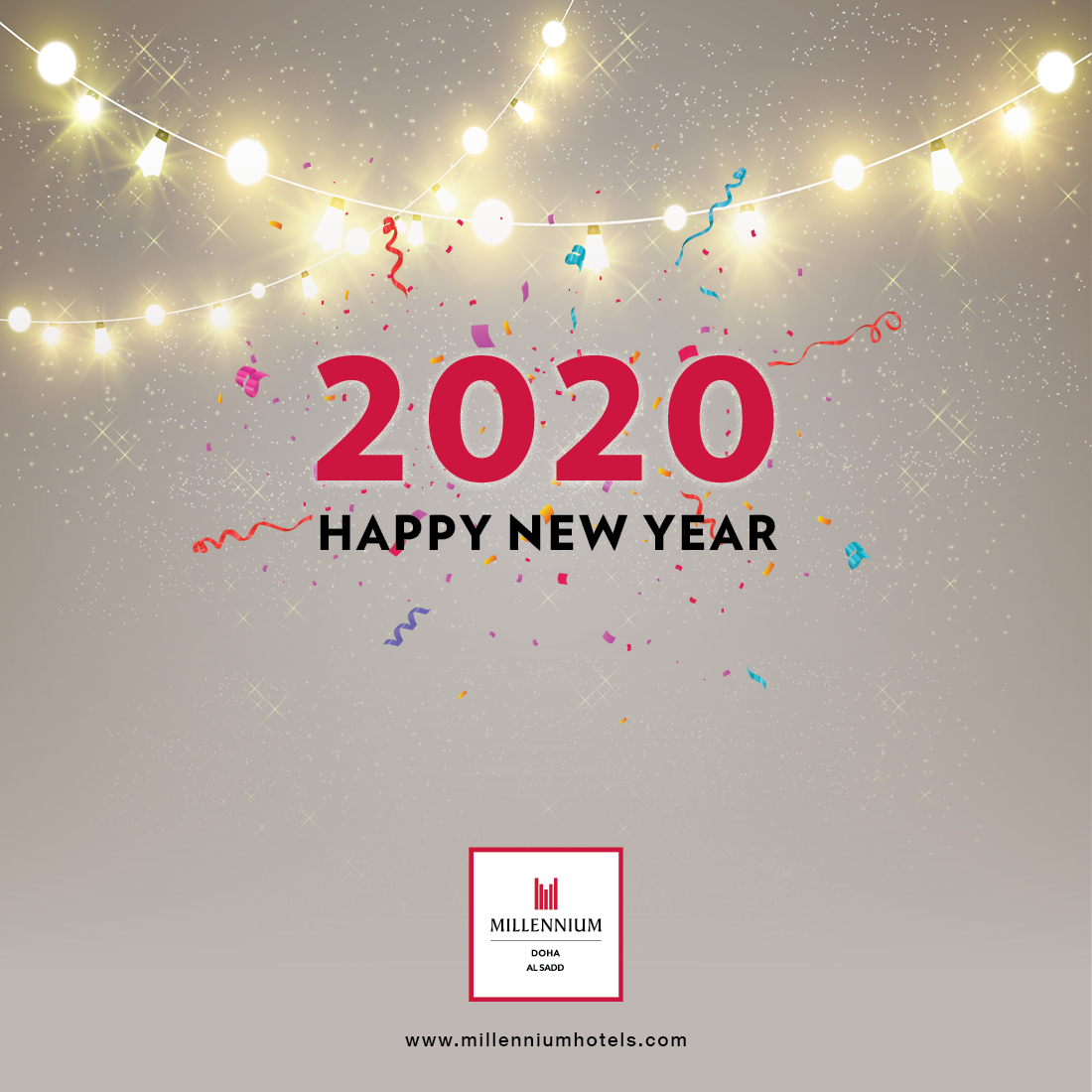 Happy new year from Millennium Hotel Doha. We hope that the new decade is as wonderful as a stay in our rooms!

#MillenniumDoha #Happynewyear #Hotel #DohaQatar