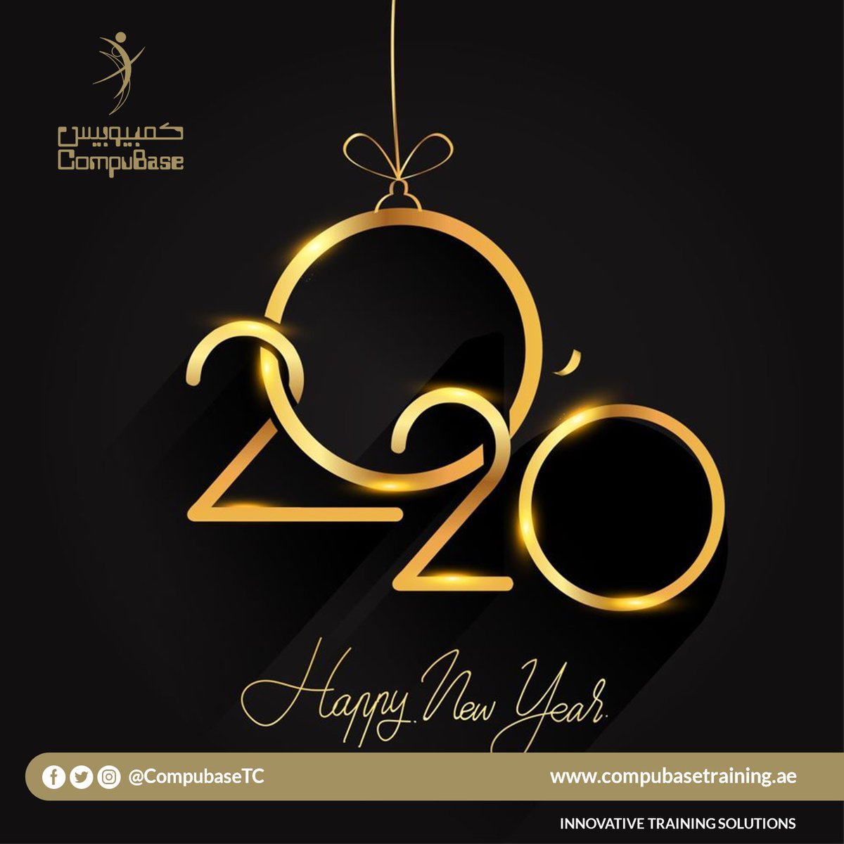CompubaseTC's tweet image. We wish you a Happy New Year.

#Training #Happy_New_Year #UAE #AbuDhabi #2020 #Management #IT #English #IELTS