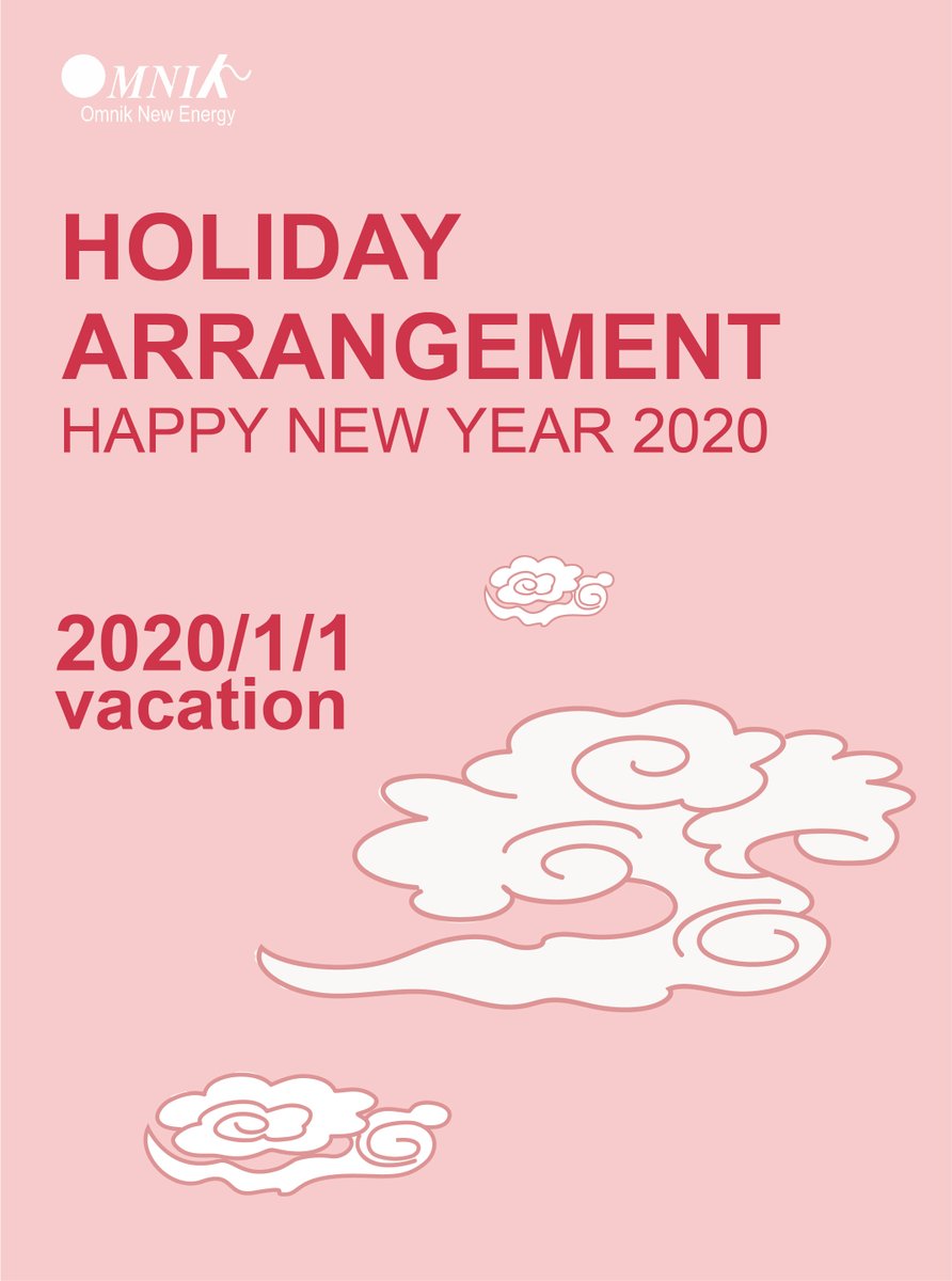Omnik_Solar's tweet photo. HEY! Wish you a wonderful New Year!#2020
Omnik is on holiday on Jan 1st.
Everything will be back to normal from 2nd.
Thank you for all attention, trust and support in 2019.
LET'S MEET IN 2020! https://t.co/679zOyQ5yN
