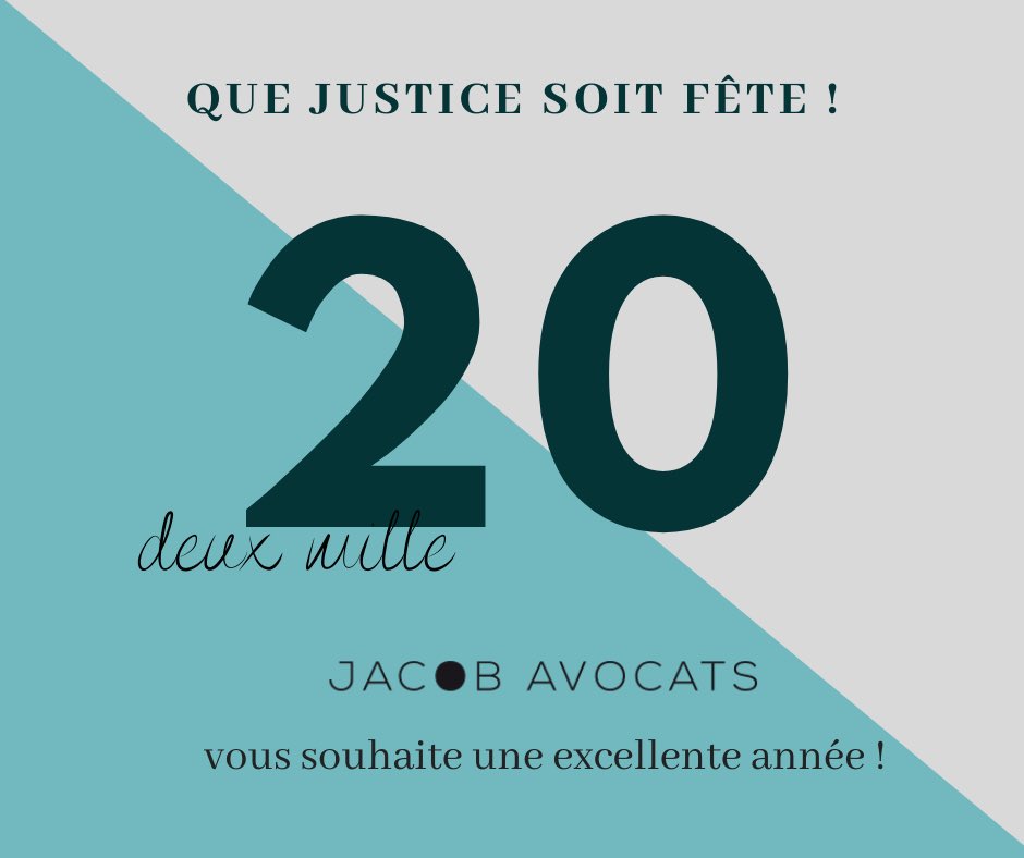 Que justice soit Fête 🎉 🌟Happy2020🥂 de la part de toute la Team de JacobAvocats✨