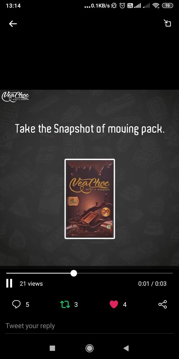 Ruchita33281726's tweet photo. @veachoc ➡️Here is my snapshot👇
#Veachoc #VeaChocContest #ContestAlert #Chocolates #IronMatters #TakeIronSeriously #GetIronInformed #IronRichChocolates
@veachoc
Join
@Shailes01893067
@riyababes28
@hars_83
@Vivek1924
@Kalpesh9460
@tweetysweetie_2
@SultanMd29
@Alpesh_2308 https://t.co/9LB53wwM3r