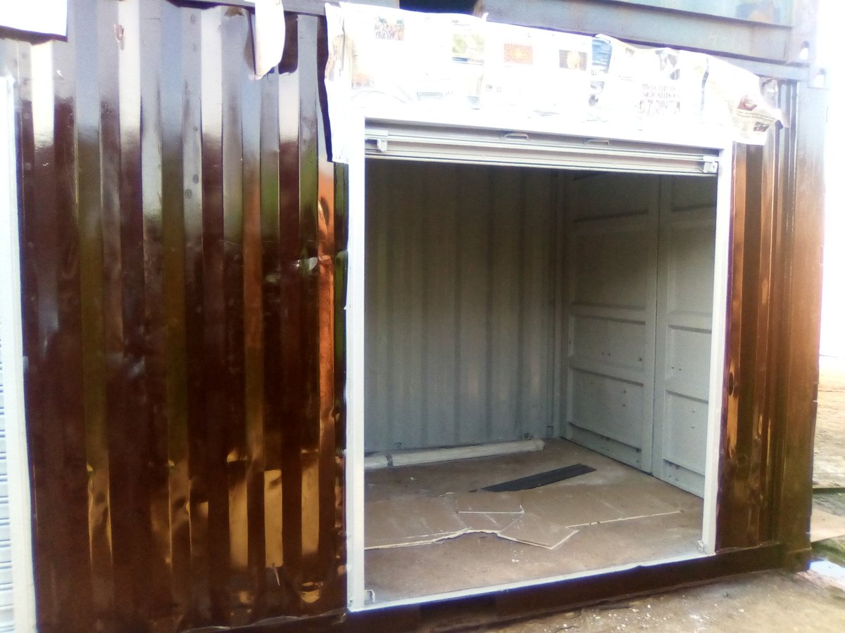Bertricon's tweet photo. MODERN STALLS made out of used shipping containers. WE PROVIDE YOU WITH A VIABLE INVESTMENT WITH A GOOD RETURN ON INVESTMENT (R.O.I). 
reach us on +254741299181  calls/ text / whatsapp.
Email: Kelvin@bertriconcontainers.com orengo king kaka sonko #JoeAt50K https://t.co/32jdpWaHsU
