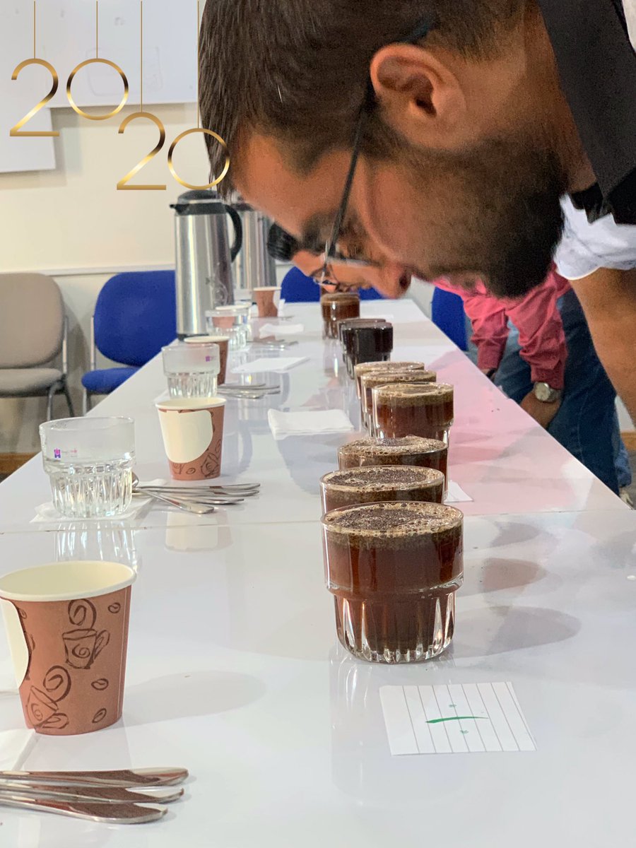 MokhaValley's tweet photo. Today at #MochaValley we conducting a #CuppingSession for five #Coffee samples ( Haimi,Two Anisi,Harazi,and Colombi ) . We wanted to celebrate the new year with the grace of coffee, and it’s going to be an annual session for starting each new year.
#newyear2020
#Coffee https://t.co/tizoEhBDX6