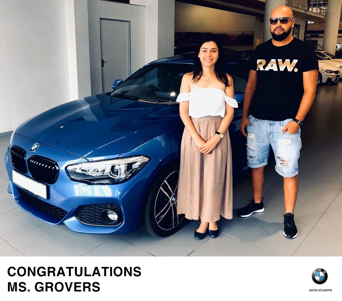 BMWCapeTownCity's tweet photo. Welcome to the Auto Atlantic BMW family, Ms. Grovers! We can't wait to see you around town in your BMW 120i M-Sport Shadow Line.
Sales Executive: Pieter
#AutoAtlanticBMW https://t.co/rnXkGf0TzA