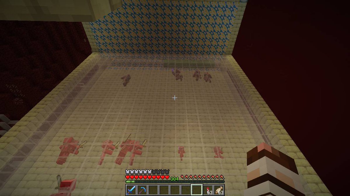 キヤ ネザーを延々と湧き潰してピッグマンttとウィザスケtt建てた 満足 Minecraft マインクラフト