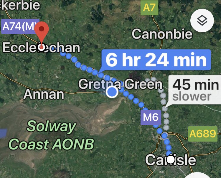 #ecclefeckean to #Carlisle today I will be crossing the border into #England woohoo🥳 . I will be going through #KirkpatrickFleming #Gretnagreen #metalbridge #NewYearsEveEve #speedomick #1000mile #charitywalk #Johnogroats to #landsend in me shreddies 💨☔️☔️🥶🥳🏴󠁧󠁢󠁳󠁣󠁴󠁿