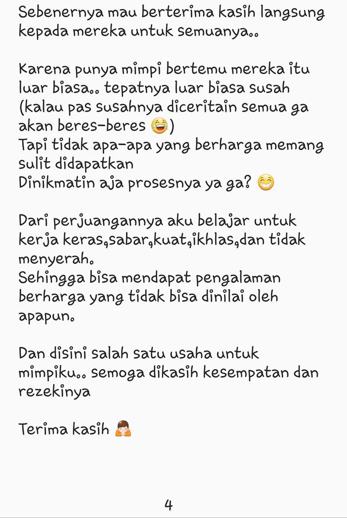 SeseyLee's tweet photo. @kyuhyuin HAII 🤗
Ada yang bilang
"Dimana ada harapan disitu impian akan menjadi kenyataan"
Semoga itu bisa terjadi di #xiugiveaway Terima kasih 😊🙏
Dan disini aku mau cerita yang sedikit kepanjangan 😂

Alasanya..... https://t.co/03yGS6DzuP