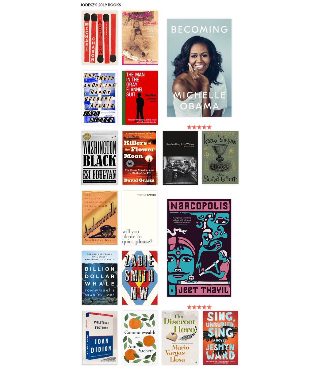 jodeszgavilan's tweet photo. Read 31 books in 2019. Fewer than previous years but that means I found other hobbies? Anyway I love my selection this year... #2019inBooks https://t.co/c3qxaI2vdU
