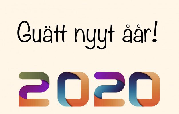 EuroMinLang's tweet photo. Guätt nyyt åår! #HappyNewYear #Elfdalian #Europeminoritylanguages https://t.co/PjLCb30gFc