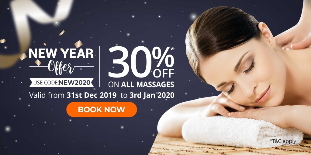 New Year Offer - Get 30% OFF on all Massages
*************************
Use Code - NEW2020
************************
Book Now - bit.ly/new-2020-offer
*******************************************
#NewYearsEve #happynewyear2020 #NewYearsEveEve