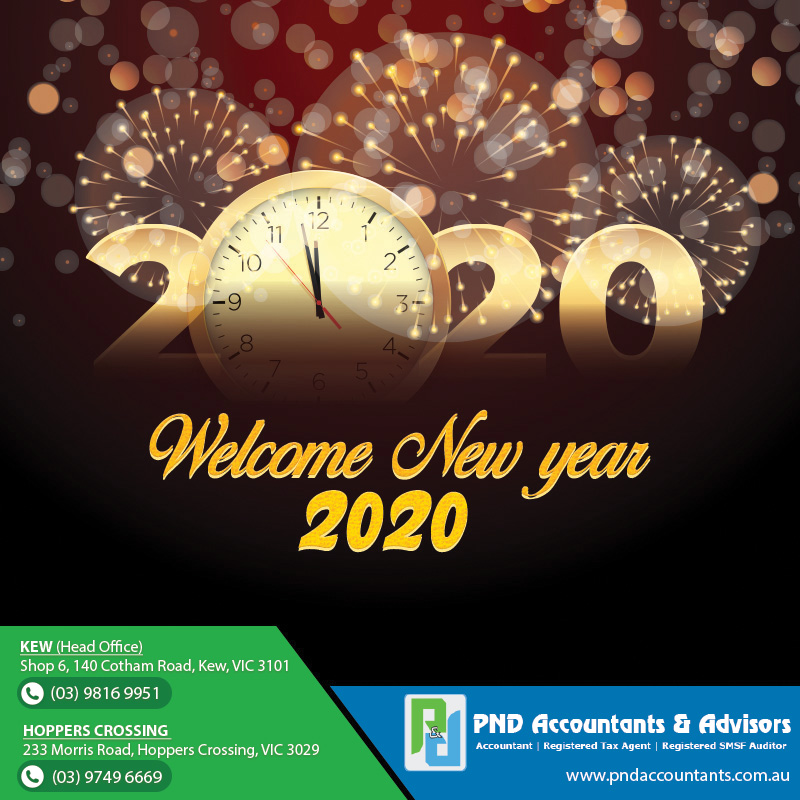 PND Accountants &amp; Advisors​ wishing everyone a very Happy New Year 2️⃣0️⃣2️⃣0️⃣ 🎉🍷🍾🎆

#NewYear #NewYearEve #AccountantsinMelbourne #Melbourne