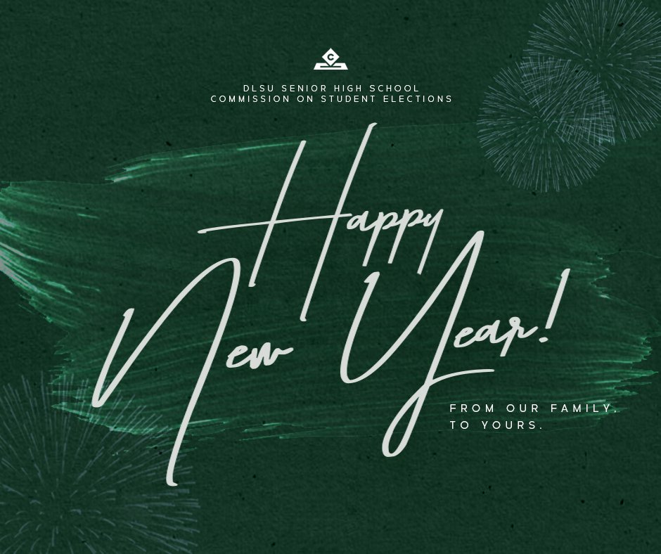 dlsushscomselec's tweet photo. A chapter is once again ending, and the next one approaches asking you to fill it up with more memories. 

The DLSU SHS Commission on Student Elections wishes you a Happy New Year! 🎉

Here’s to more stories to come, Lasallians!

#Chapter2020 https://t.co/jLXXpbGrZ2